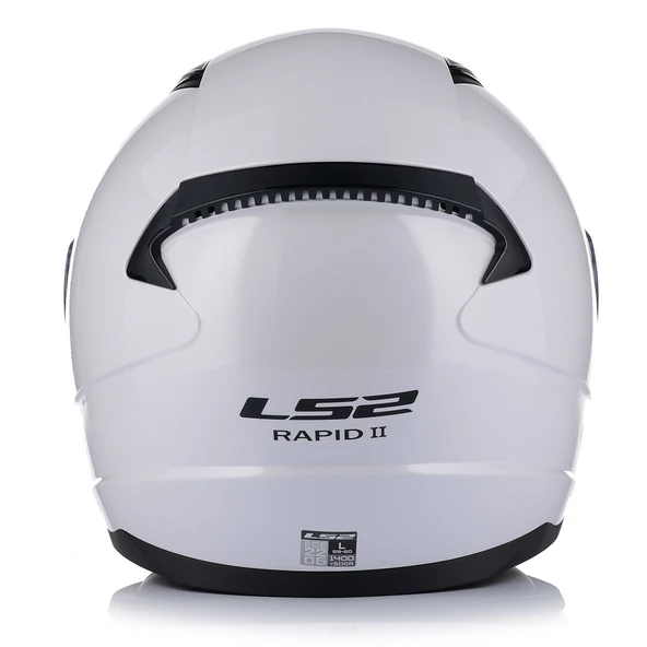 Ls2 Rapıd 2 Beyaz Kapalı Motosiklet Kaskı Mavi Camlı - 4