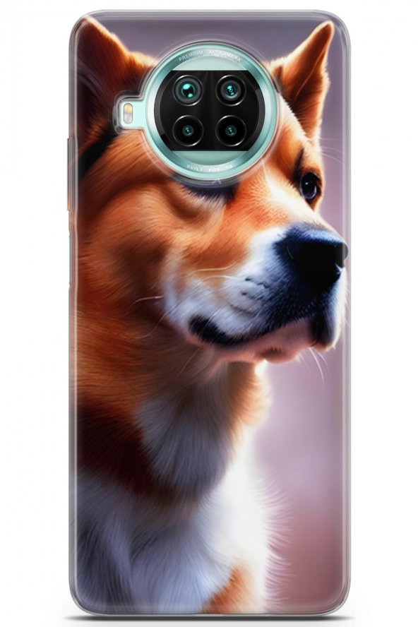 Xiaomi Mi 10i Uyumlu Kılıf Dogs 19 Galler Corgisi Tam Koruma Kılıf Altın