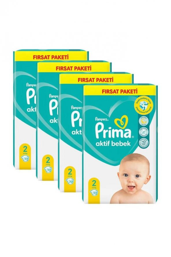 Aktif Bebek 2 Beden 288 Adet 2 Aylık Fırsat Paketi - 2