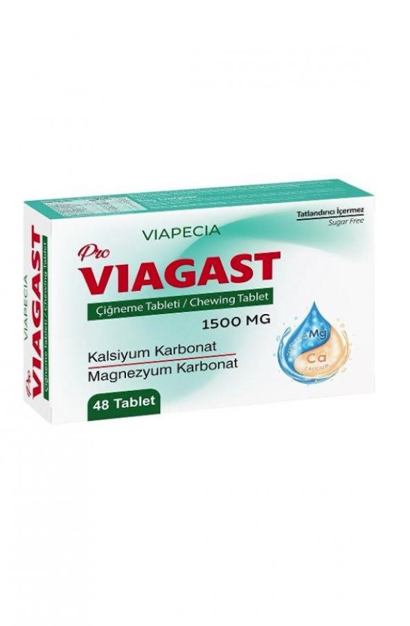 Viapecia Pro Viagast Çiğneme Tableti 48 Adet