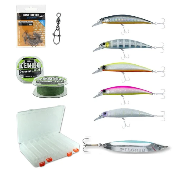 YekOutdoor Kendo BT Minnow Rapala Seti ve Rapala Kutusu