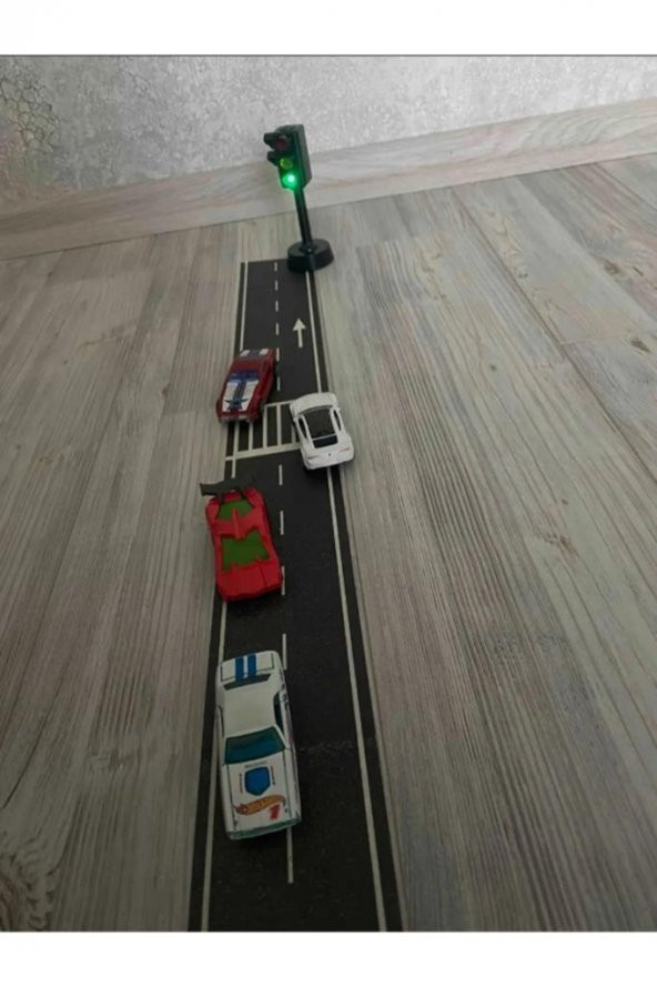 Birlik Oyuncak Sesli Işıklı Trafik Lambası 5588-21, Çocuklar İçin Oyuncak Trafik İşaret Aksesuarı(12 cm) - 5