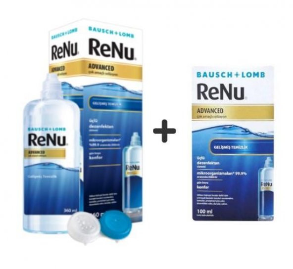 Renu Advanced Çok Amaçlı Lens Solüsyonu 360ml + 100ml