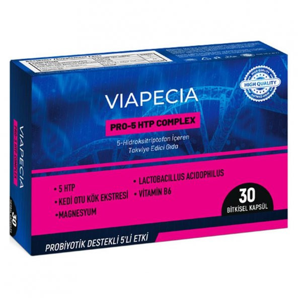 Viapecia Pro-5 Htp Complex 30 Bitkisel Kapsül