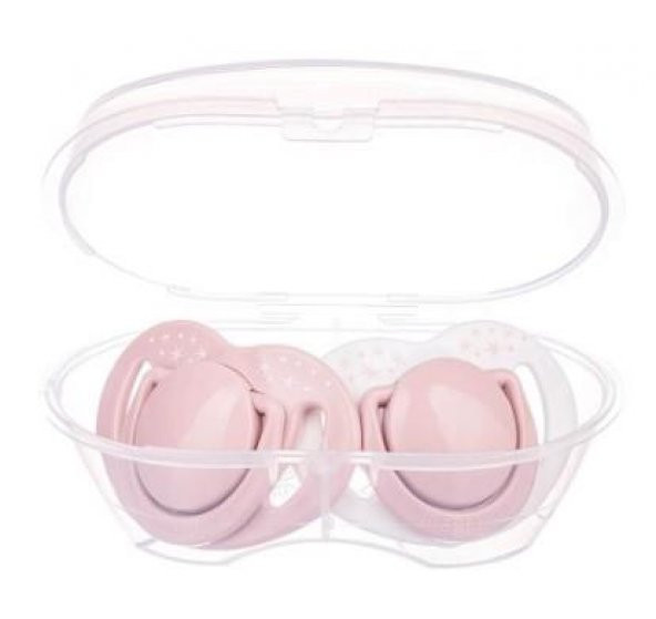 Mamajoo Yalancı Emzik 12 Ay+ Powder Pink Ortodontik | 2 Adet - 1