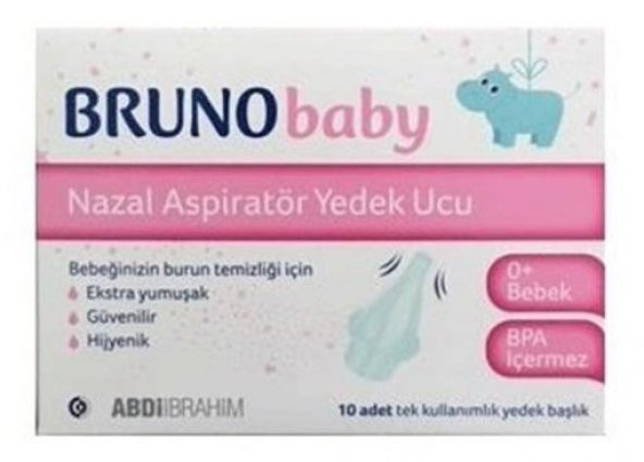 Bruno Baby Nazal Aspiratör Yedek Ucu 10 Adet