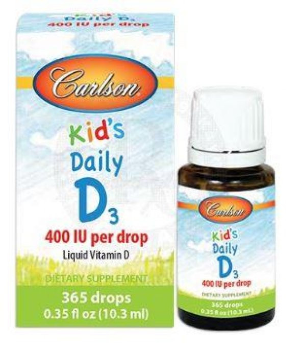 Carlson Kids Daily Vitamin D3 400IU 10.3ml