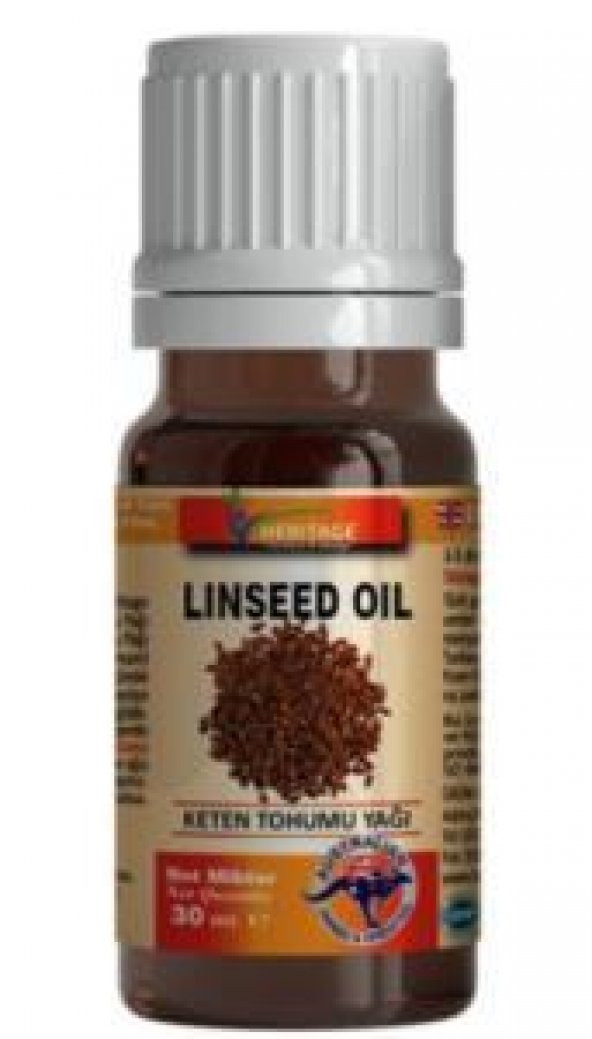 Heritage Linseed Oil 30ml | Bitkisel Keten Tohumu Yağı