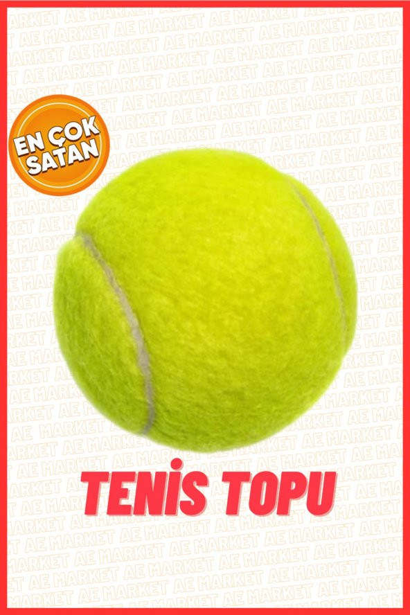 1 Adet Sarı Tenis Topu Antrenman Tenis Topu - Tennis Ball Tenis Topu