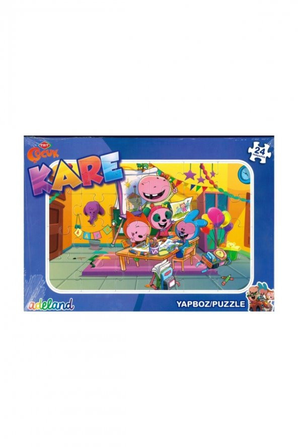 Trt Çocuk Kare 24 Parça Frame Puzzle 24x34 Cm (F2013000104)