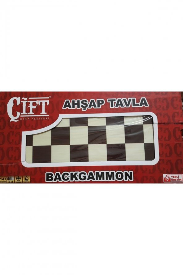 Çift Oyun Aletleri Ahşap Tavla - Backgammon