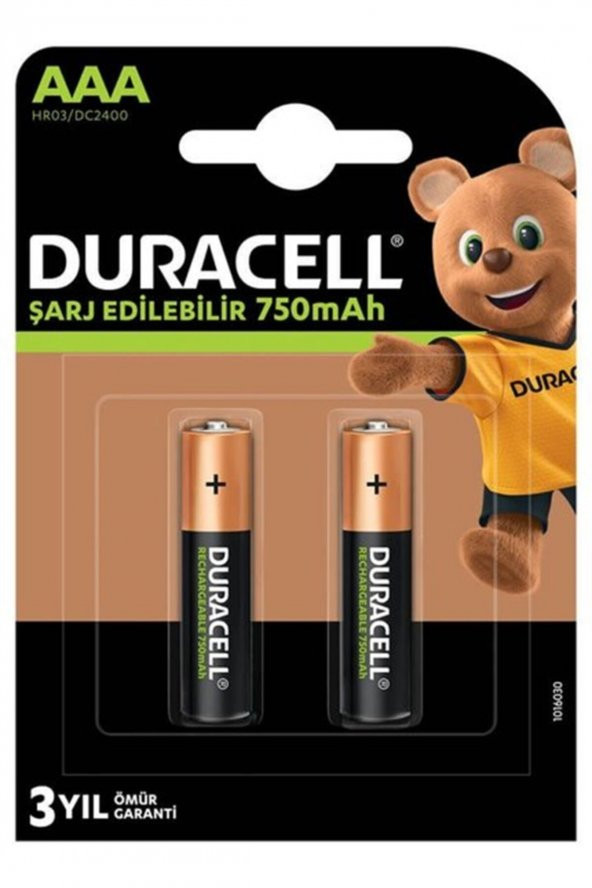 Şarj Edilebilir 750 Mah Aaa Ince Kalem Pil