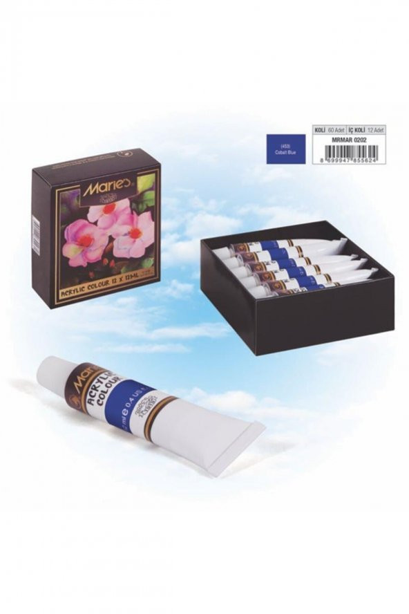 Marıes Akrilik Boya 12ml Cobalt Blue 453