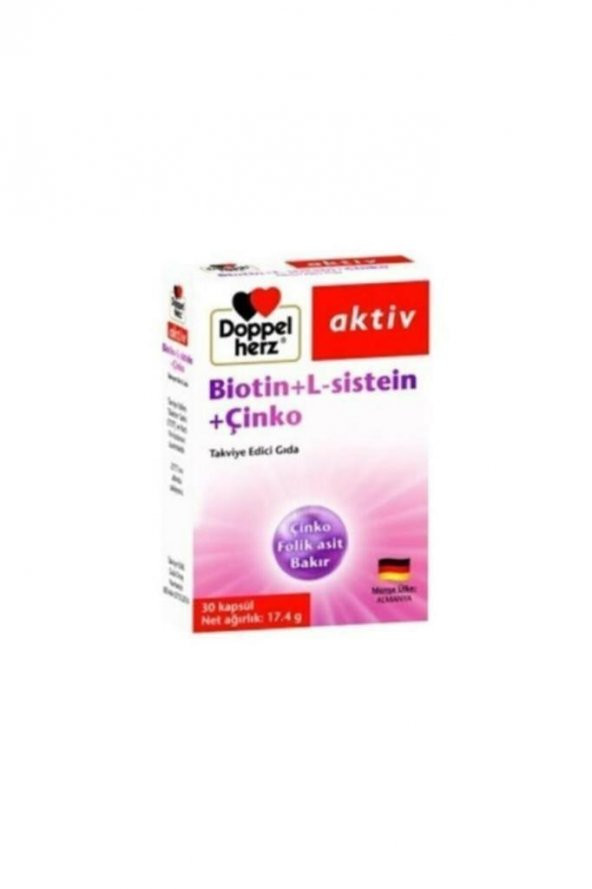 Doppelherz Aktiv Biotin L-Sistein Çinko 30 Kapsül