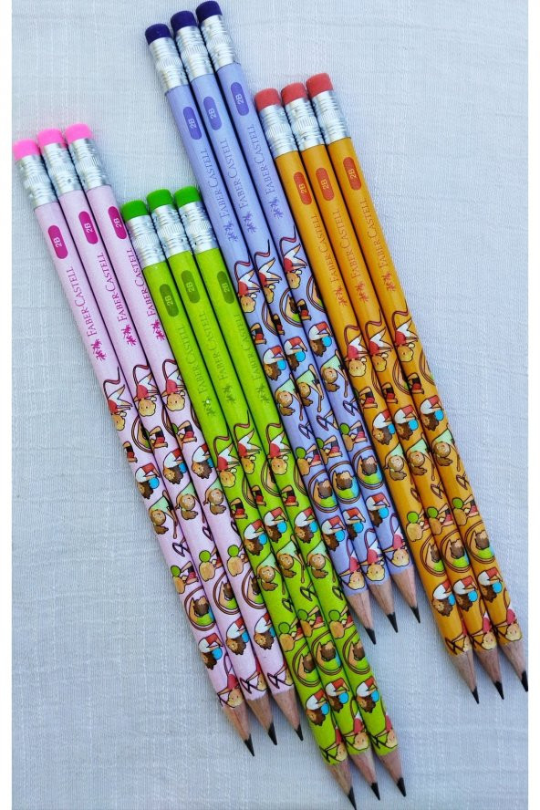 Jimnastik Silgili Kurşun Kalem 12li