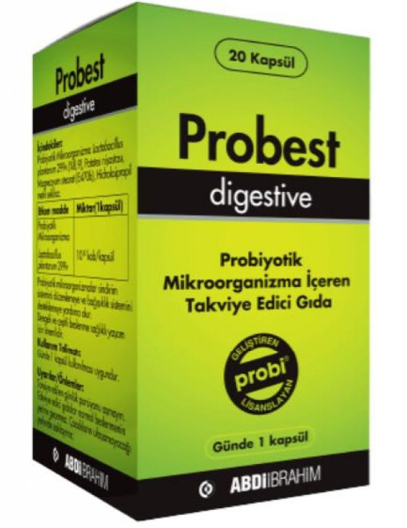 Probest Digestive Probiyotik 20 Kapsül