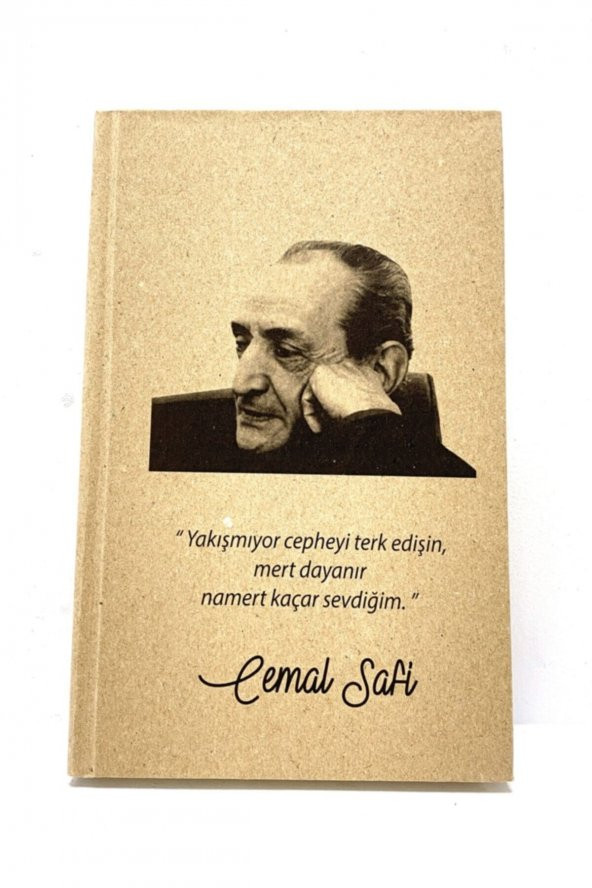 Sert Kapak Cemal Safi Not Defteri Planlayıcı Ajanda 13x21 Cm