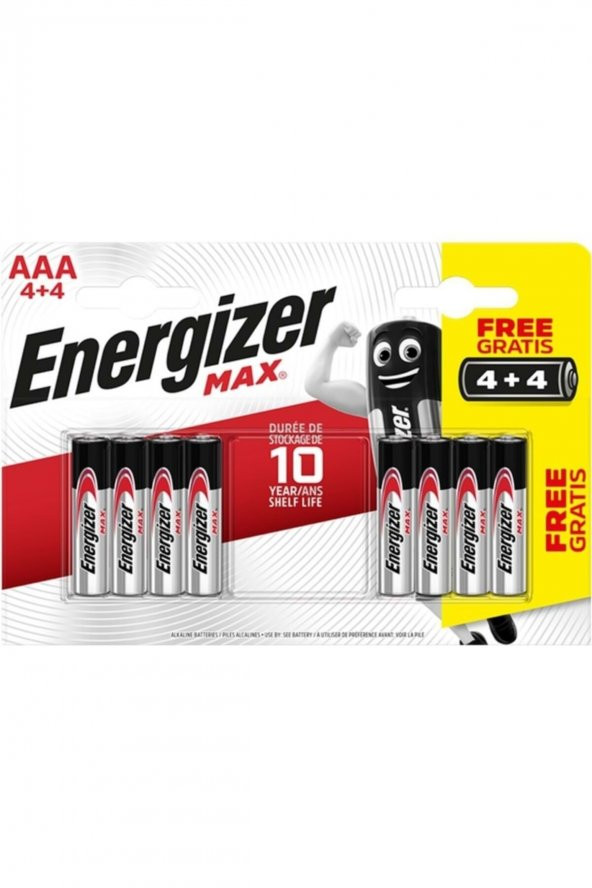 Max Alkaline Aaa Ince Pil 4+4 Aaa-lr03