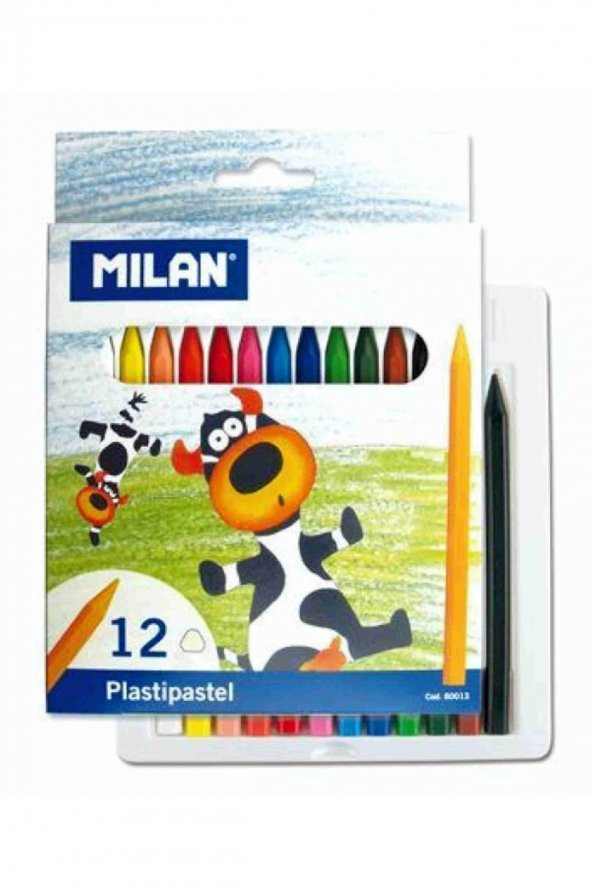 Pastel Boya Kalemi 12li Plastipastel