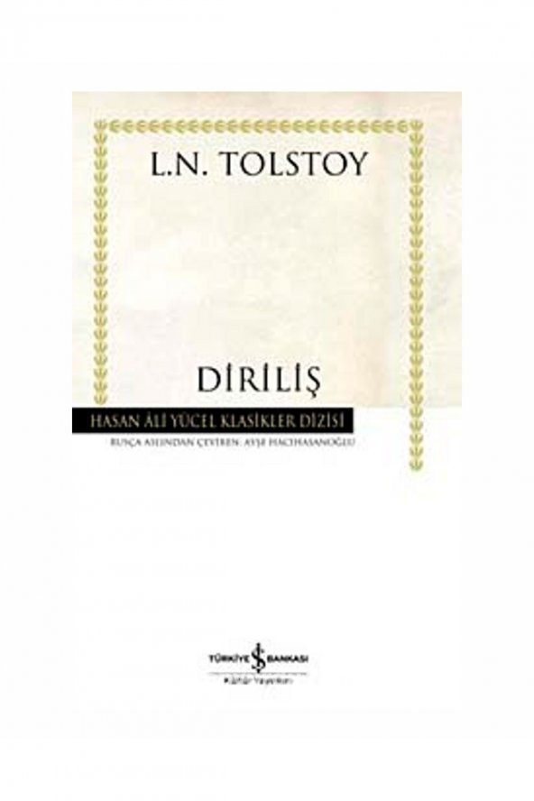 Diriliş Lev Nikolayeviç Tolstoy Edebiyat, Hasan Âli Yücel Klasikleri Karton Kapak