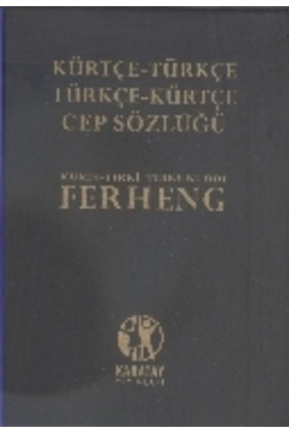 Kürtçe Türkçe Cep Sözlük Plastik Kapak