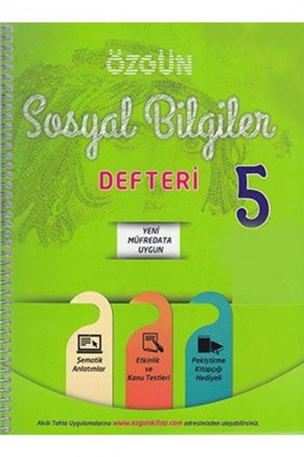 Özgün 5. Sınıf Sosyal Bilgiler Defteri