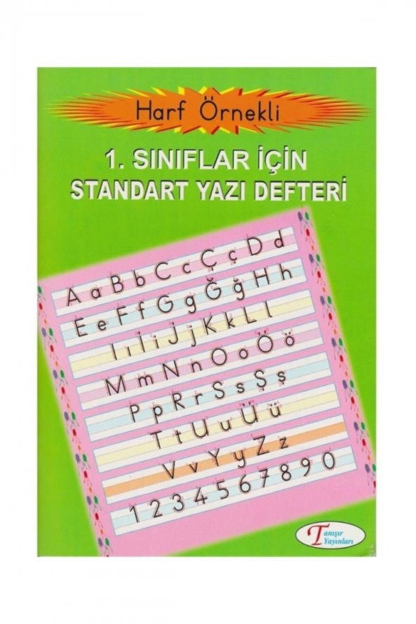 1.sınıf Harf Örnekli Standart Yazı Defteri 32 Yaprak