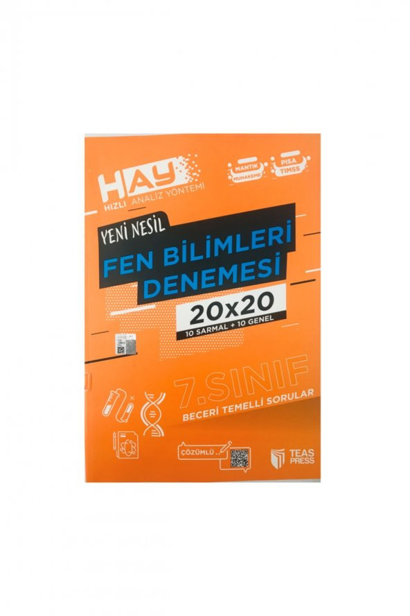 7. Sınıf Fen Bilimleri Hay 20x20 Denemesi