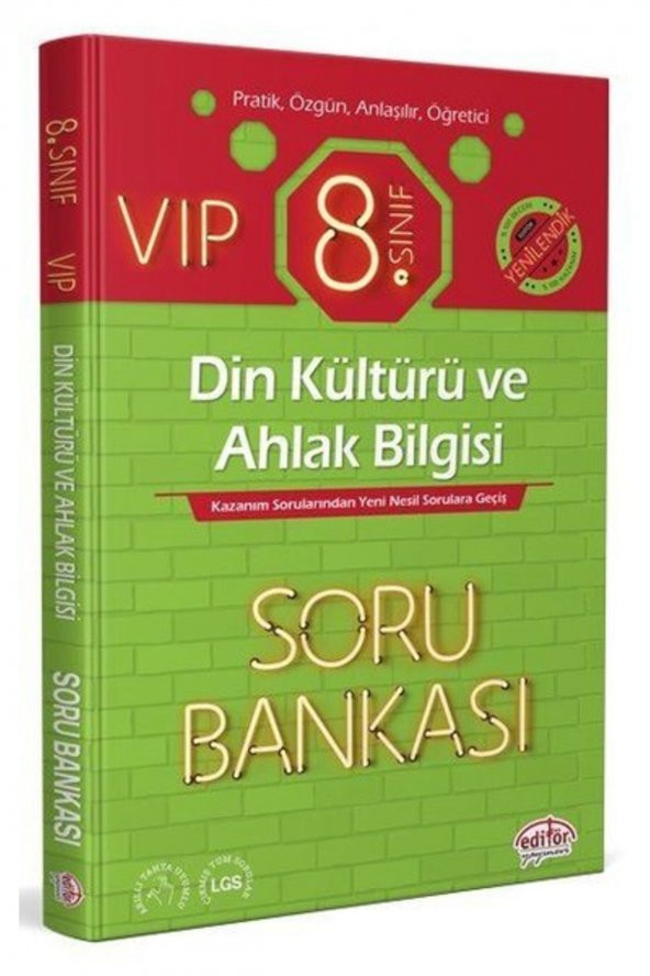 8.sınıf Vıp Din Kültürü Ve Ahlak Bilgisi Soru Bankası