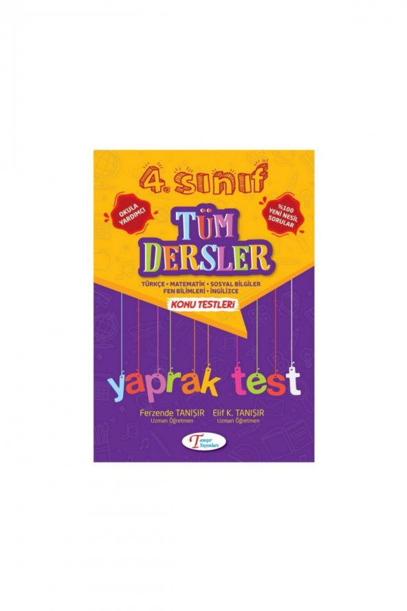 4. Sınıf Tüm Dersler Yaprak Test