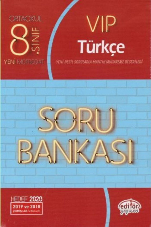 8. Sınıf Vip Türkçe Soru Bankası