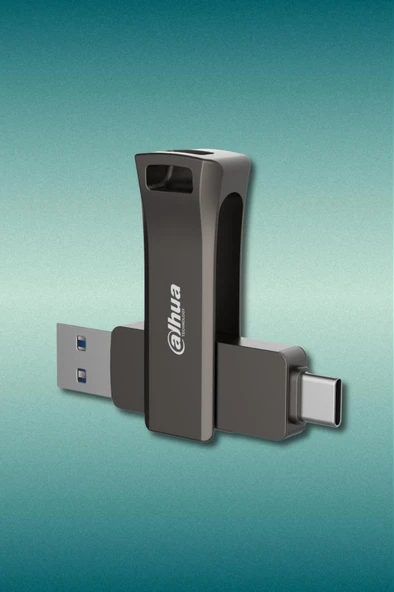 Dahua 128GB OTG USB3.2 Metal USB Bellek P629 Titan Gri - 3