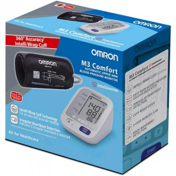 Omron M3 Comfort HEM-7155-E Intellisense Koldan Tansiyon Ölçer