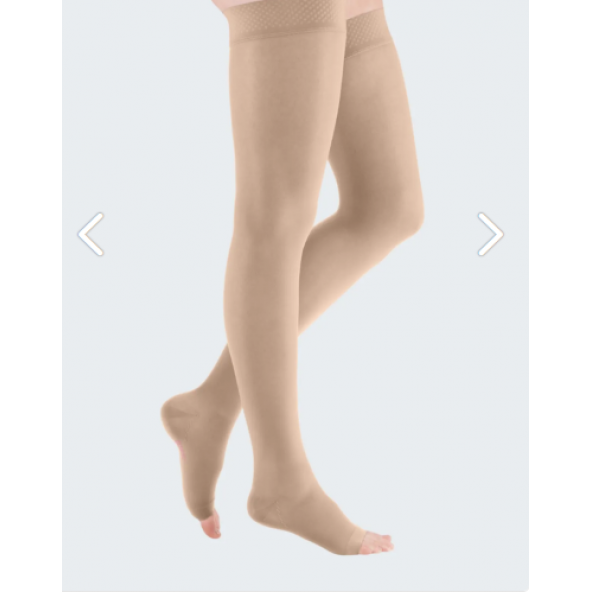 MEDİVEN DUOMED CCL1  Dizüstü-Silikon Bantlı Burnu Açık VARİS ÇORABI ürün görseli