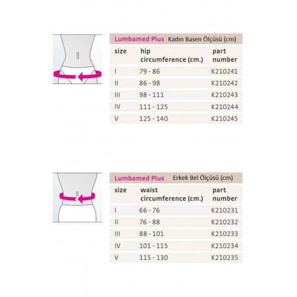 medi Ortho Lumbamed Basic / Lumbosakral Fleksible Balenli Korse WOMEN - 4