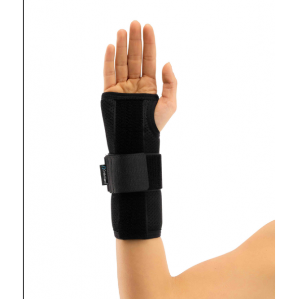 ORTHOLAND STATİK BAŞPARMAK DESTEKLİ EL BİLEK SPLİNTİ SİYAH BEDENSİZ (AİRTEX KUMAŞ) SAĞ ürün görseli