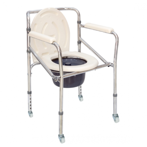 Comfort Plus DM-697 Küçük Tekerlekli Tuvaletli Sandalye - 1