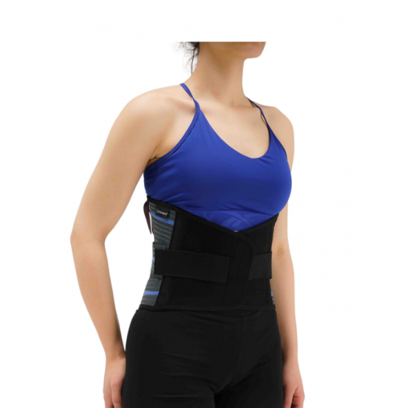 ORTHOLAND LUMBOSAKRAL ÇELİK BALENLİ KORSE 26 CM FÜME (MİSİNELİ KUMAŞ) ürün görseli