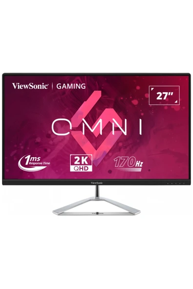 VIEWSONIC 27" VX2780J-2K 2K QHD 1MS 170HZ 2XHDMI DP HDR10 FREESYNC PREMIUM IPS GAMING MONITOR