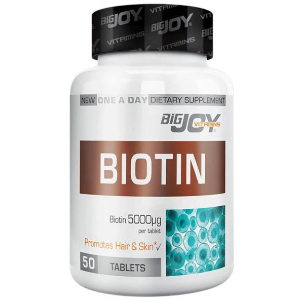 Bigjoy Vitamins Biotin 5000Mg 50 Tablet