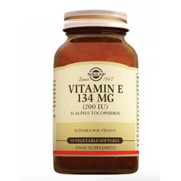 Solgar Vitamin E 200 IU 50 Vegetable Softgel