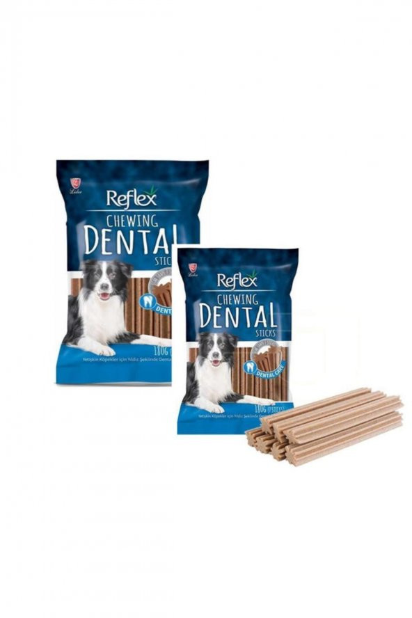Dental Yıldız Şeklinde Diş Köpek Ödül Çubukları 180 gr 2 Adet