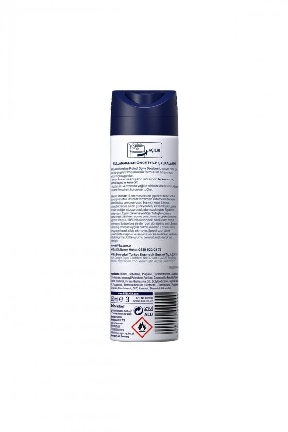 Nivea Men Sensitive Protect Sprey Deo 150 Ml