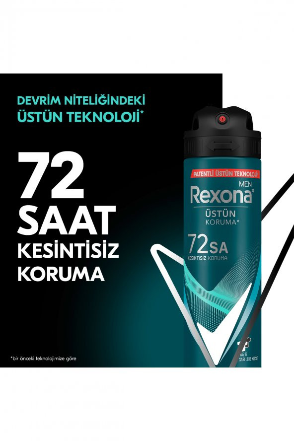 Rexona Men Erkek Sprey Deodorant Invisible Ocean Deep 72 Saat Kesintisiz Üstün Koruma 150 Mlx3 - 4