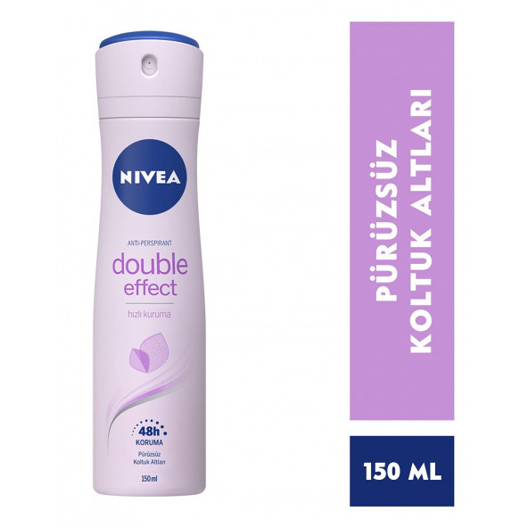 Nıvea Deo Sprey 150 ml Double Effect Mor Düşler Kadın - 2
