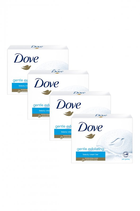 Dove Beauty Cream Bar Katı Güzellik Sabunu Gentle Exfoliating Nemlendirici Etkili 90 G X4 Adet - 2