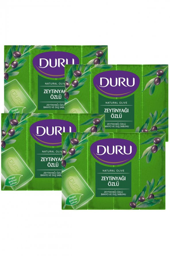 Duru Natural Olive Zeytinyağlı 16 Adet Banyo Sabunu 4X600Gr