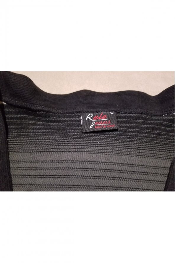 RELE JEANS ÇİZGİLİ HIRKA - 4