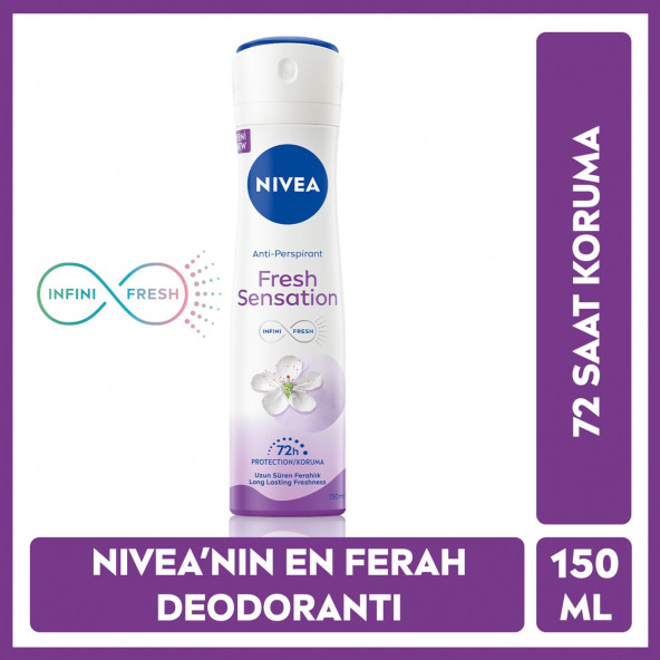 Nivea Kadın Deodorant Sprey Fresh Sensation 150 ml - 2