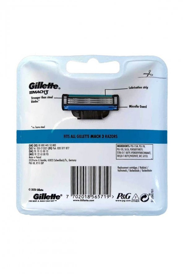 Gıllette Mach3 Yedek Bıçak 12li - 2